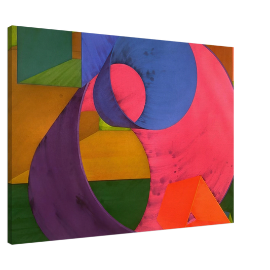 Al Held - Indigo Canvas - 20x30 cm / 8x12 inches-canvas