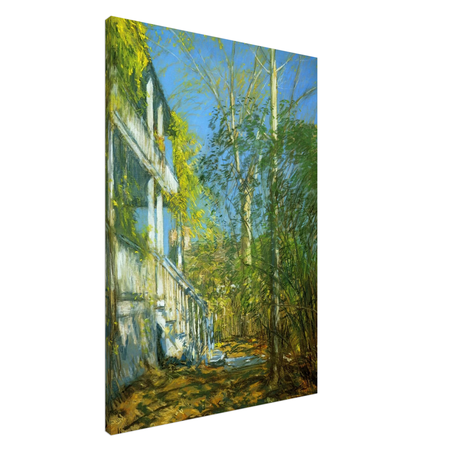 Childe Hassam - Summer at Cos Cob Canvas - 20x30 cm / 8x12 inches-canvas
