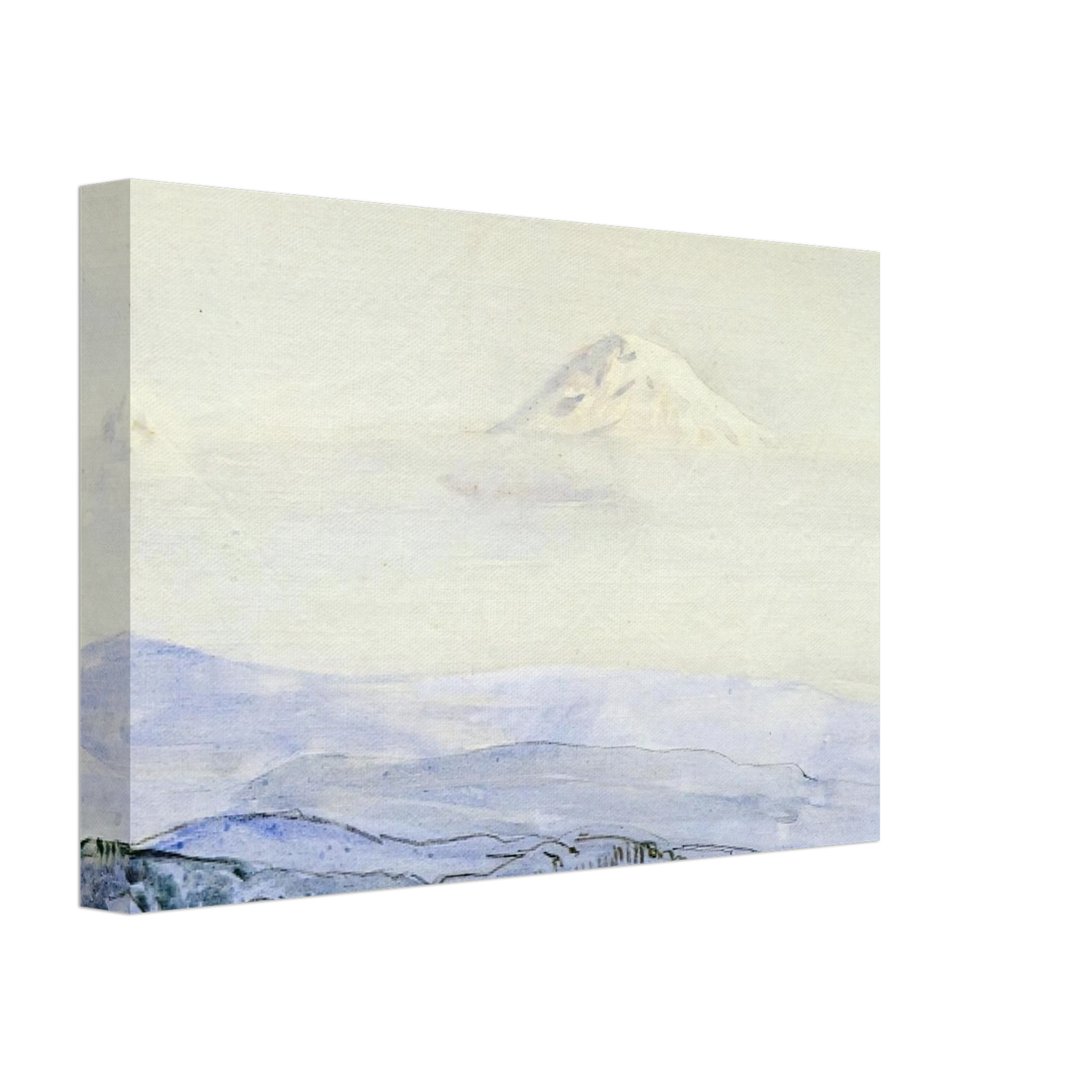 Childe Hassam - Adams and St. Helen's, Early Morning Canvas - 70x100 cm / 28x40 inches-canvas