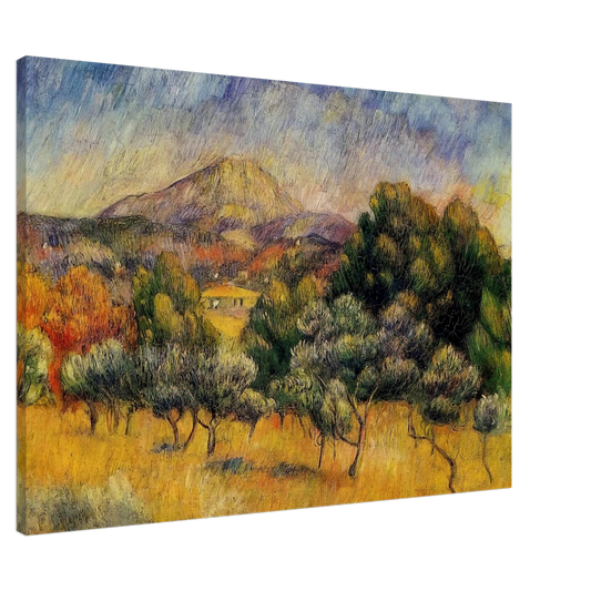 Pierre-Auguste Renoir - Mount Sainte Victoire Canvas - 20x30 cm / 8x12 inches-canvas