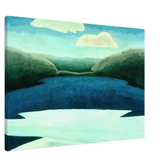 Arthur Dove - Ice and Clouds - 1931 Canvas - 20x30 cm / 8x12 inches-canvas