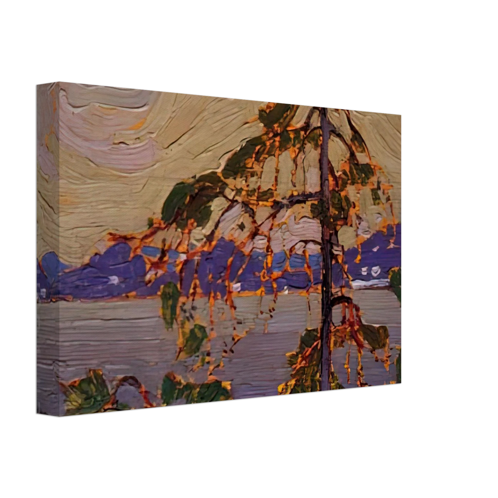 Tom Thomson - SKETCH FOR THE JACK PINE 1916 Canvas - 40x60 cm / 16x24 inches-canvas