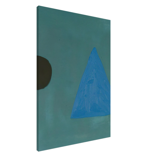 William Scott - Blue on Blue - 1967 Canvas - 20x30 cm / 8x12 inches-canvas