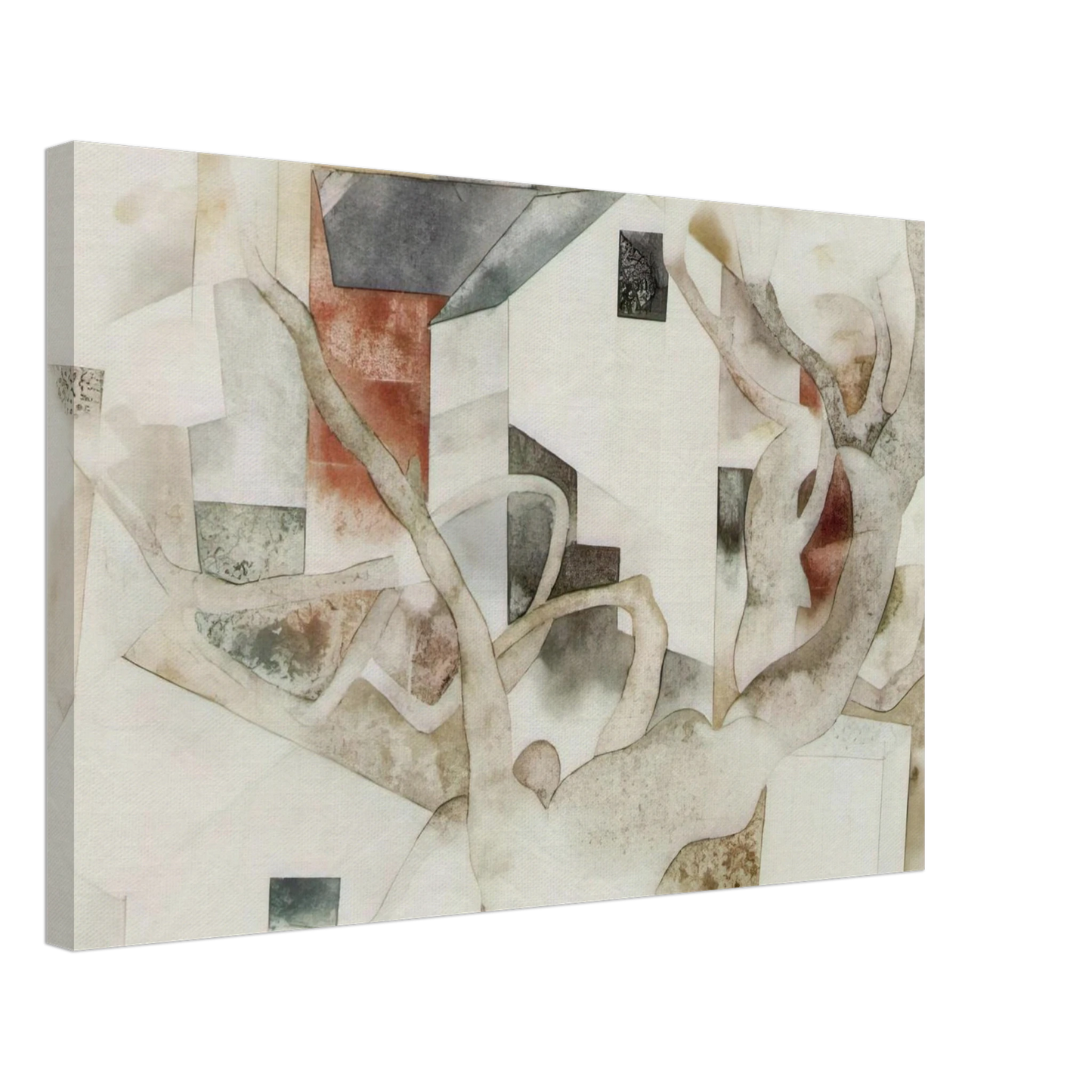 Charles Demuth - Trees and Barns Bermuda - 1917 Canvas - 70x100 cm / 28x40 inches-canvas