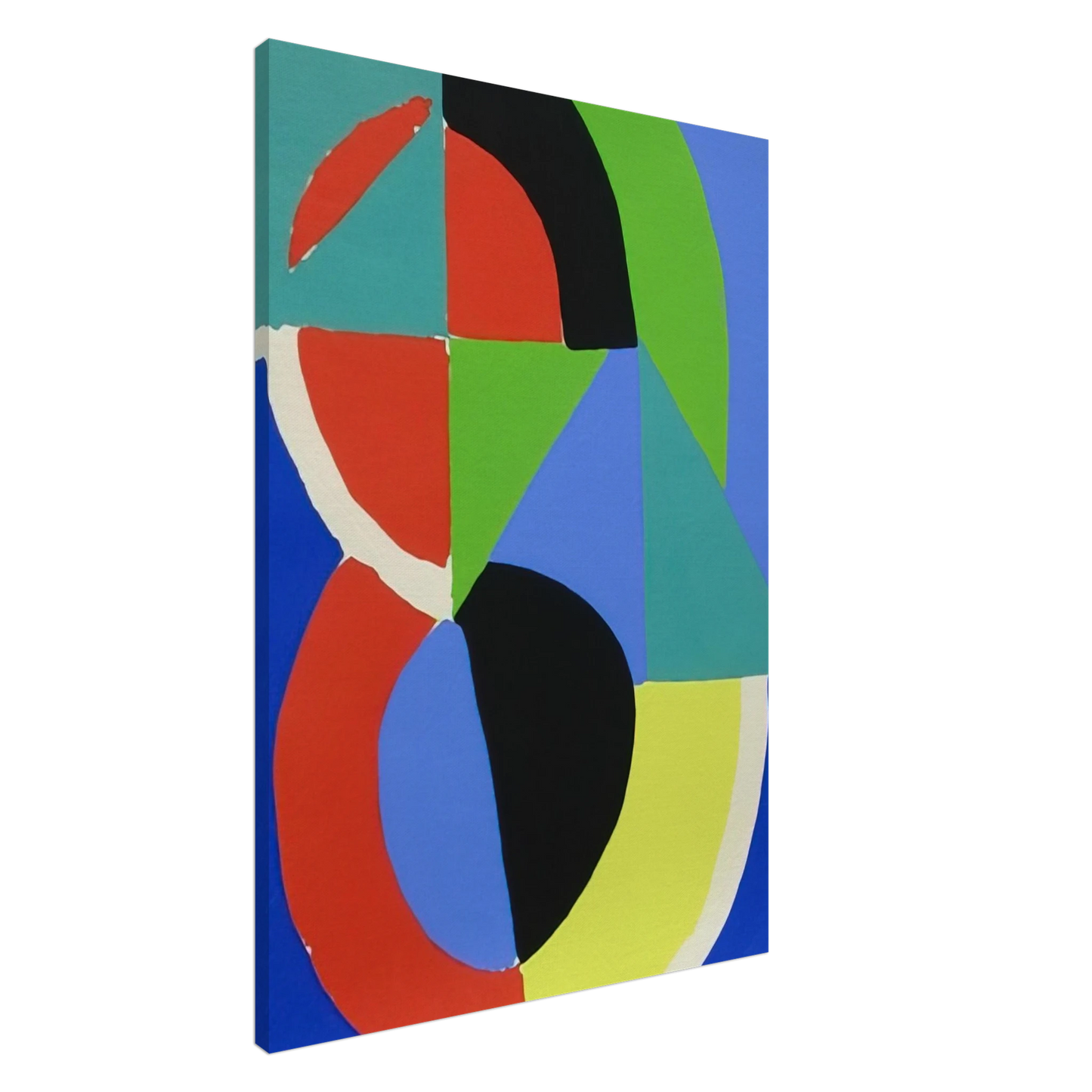Sonia Delaunay - COMPOSITION 2 Canvas - 20x30 cm / 8x12 inches-canvas