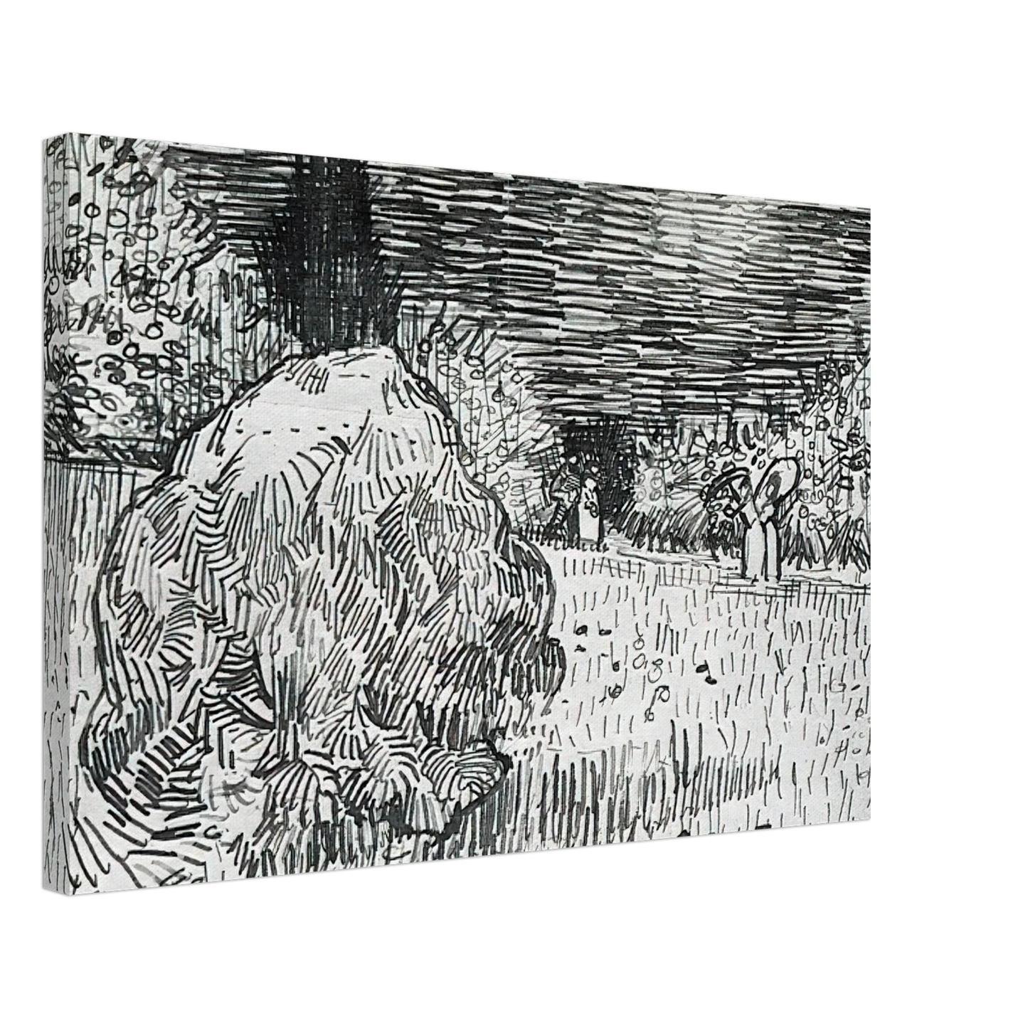 Vincent van Gogh - Bush in the Park at Arles Canvas - 70x100 cm / 28x40 inches-canvas