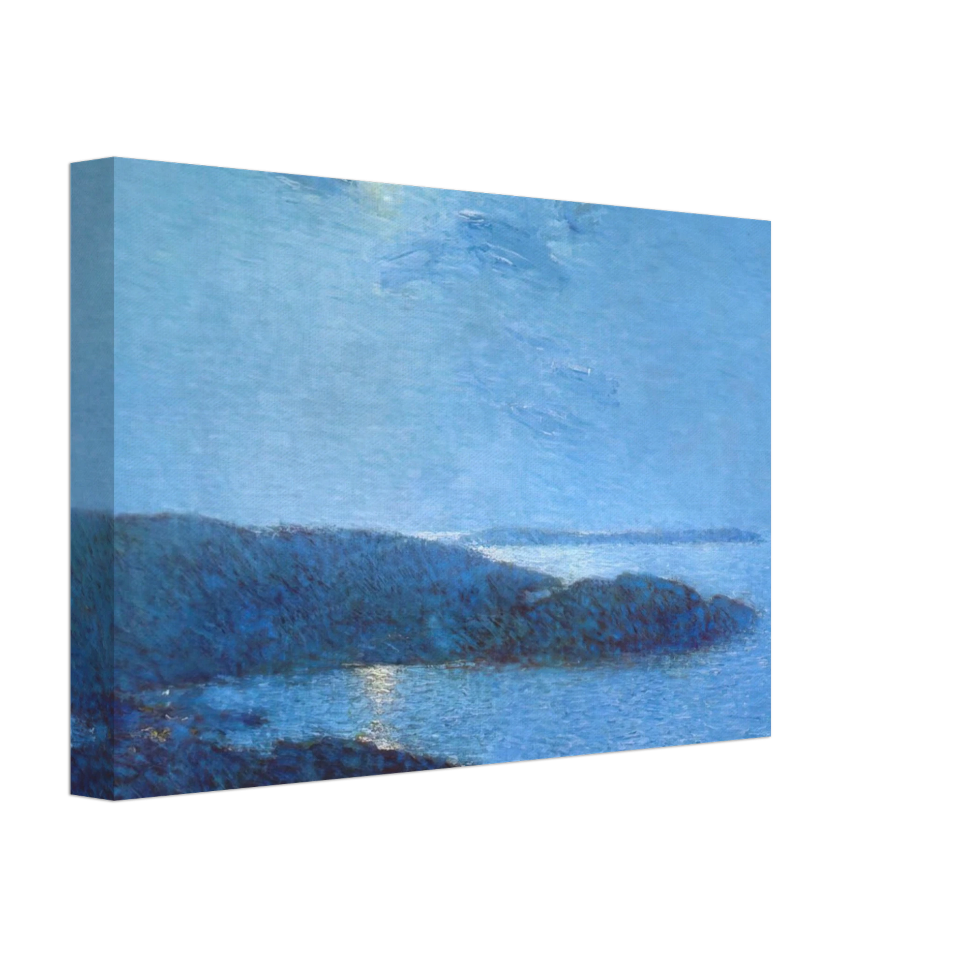 Childe Hassam - Moonlight Canvas - 70x100 cm / 28x40 inches-canvas