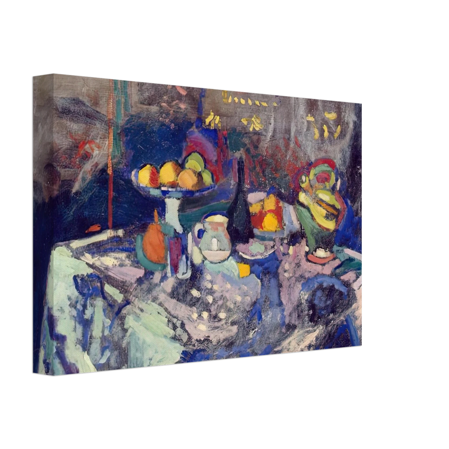 Henri Matisse - VASE BOTTLE AND FRUIT 1906 Canvas - 70x100 cm / 28x40 inches-canvas