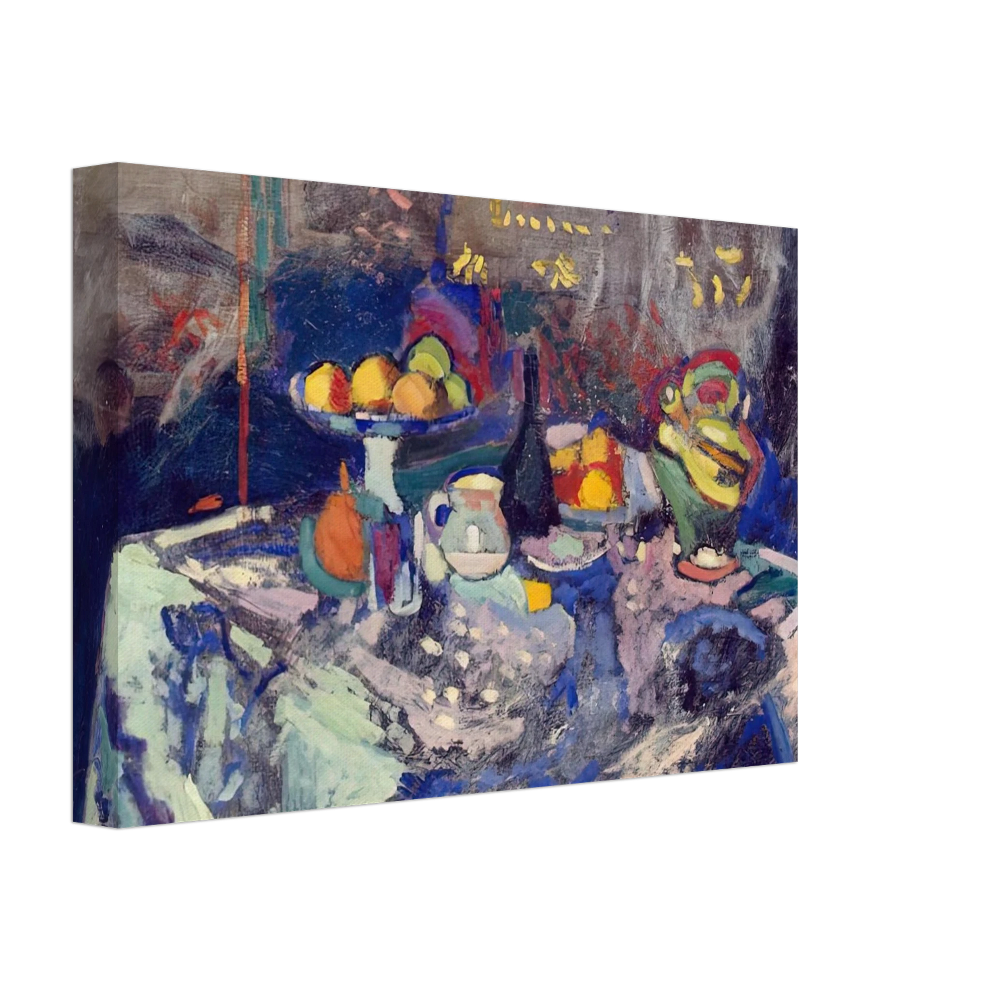 Henri Matisse - VASE BOTTLE AND FRUIT 1906 Canvas - 70x100 cm / 28x40 inches-canvas