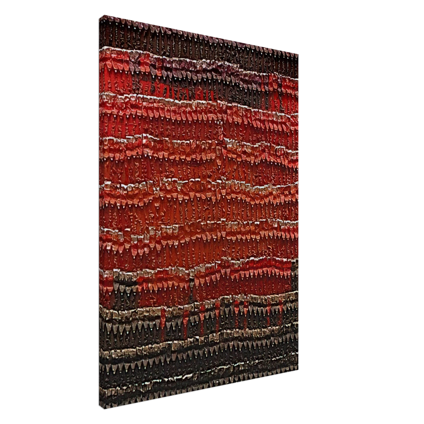 Arman - Chief's Blanket - 1989 Canvas - 20x30 cm / 8x12 inches-canvas