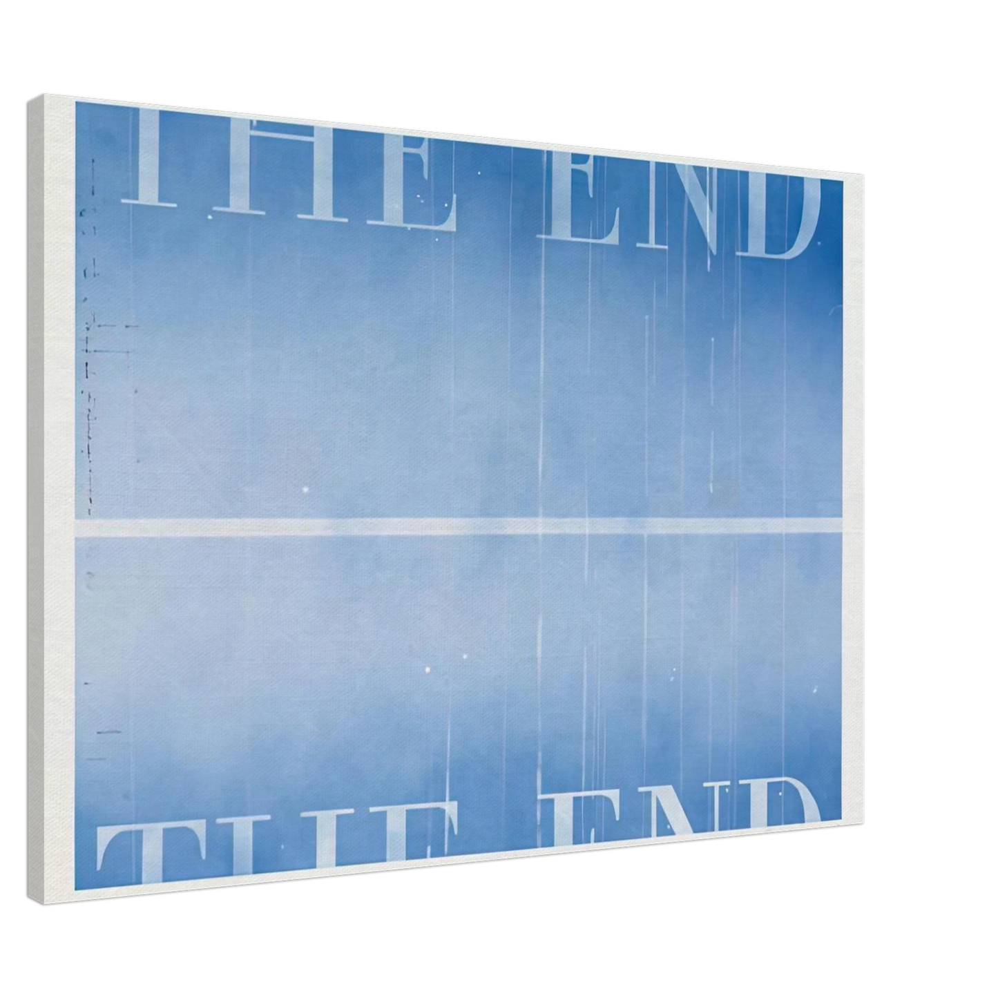 Edward Ruscha - THE END 40 2003 Canvas - 20x30 cm / 8x12 inches-canvas