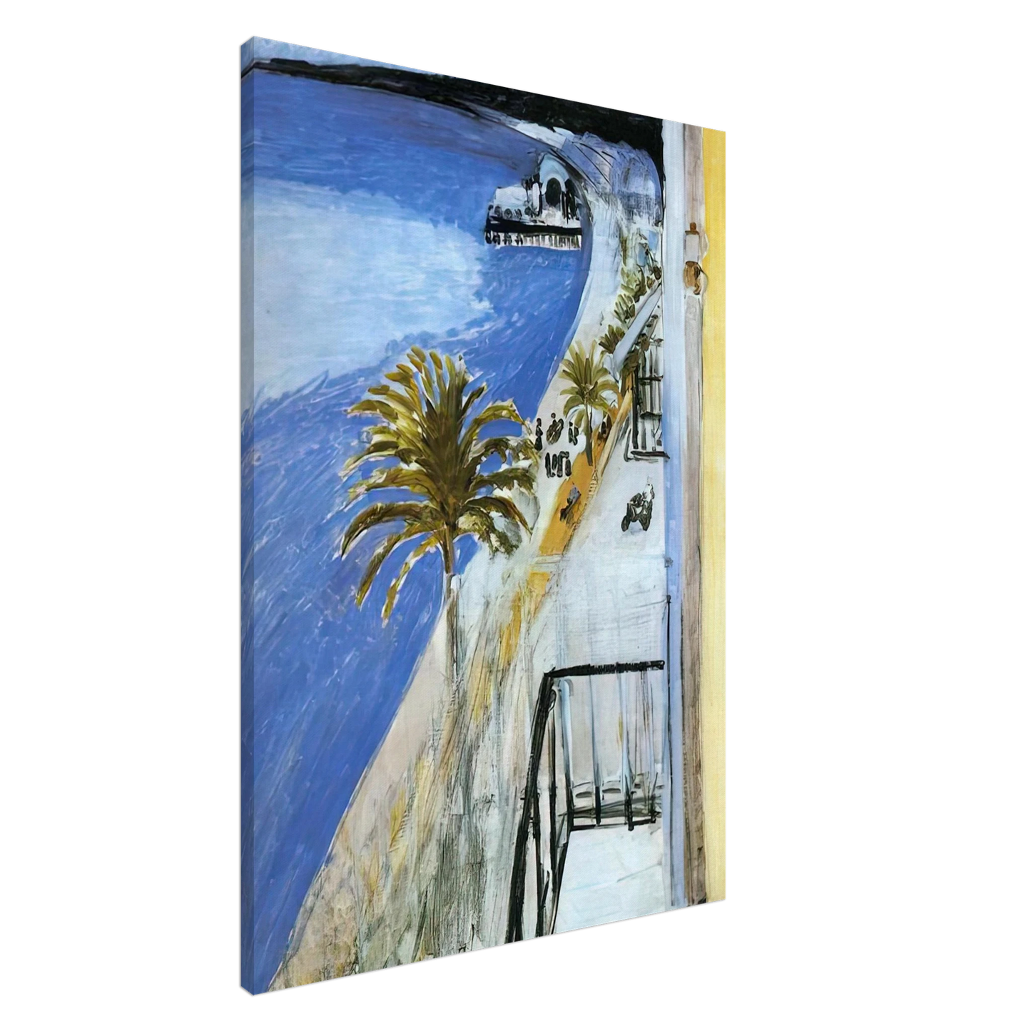 Henri Matisse - THE BAY OF NICE 1918 Canvas - 20x30 cm / 8x12 inches-canvas