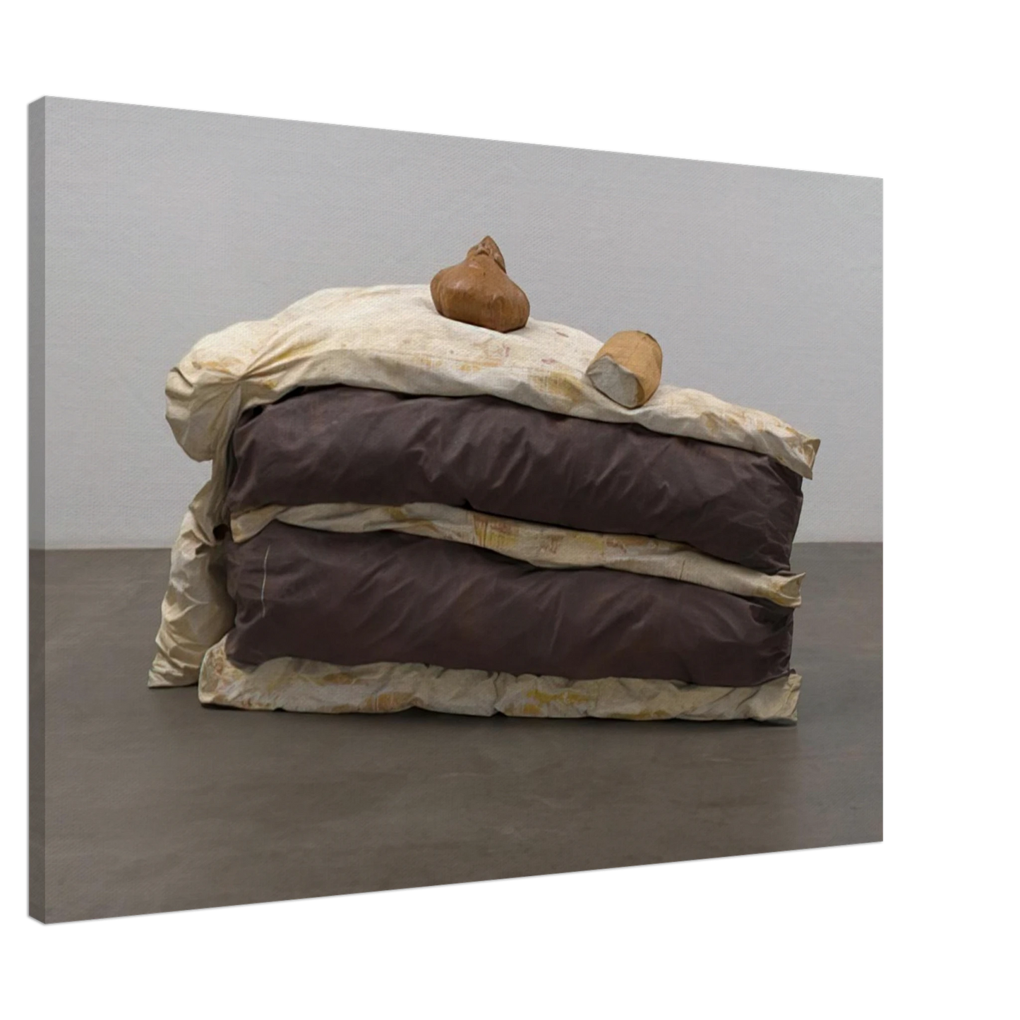 Claes Oldenburg - FLOOR CAKE 1962 Canvas - 20x30 cm / 8x12 inches-canvas