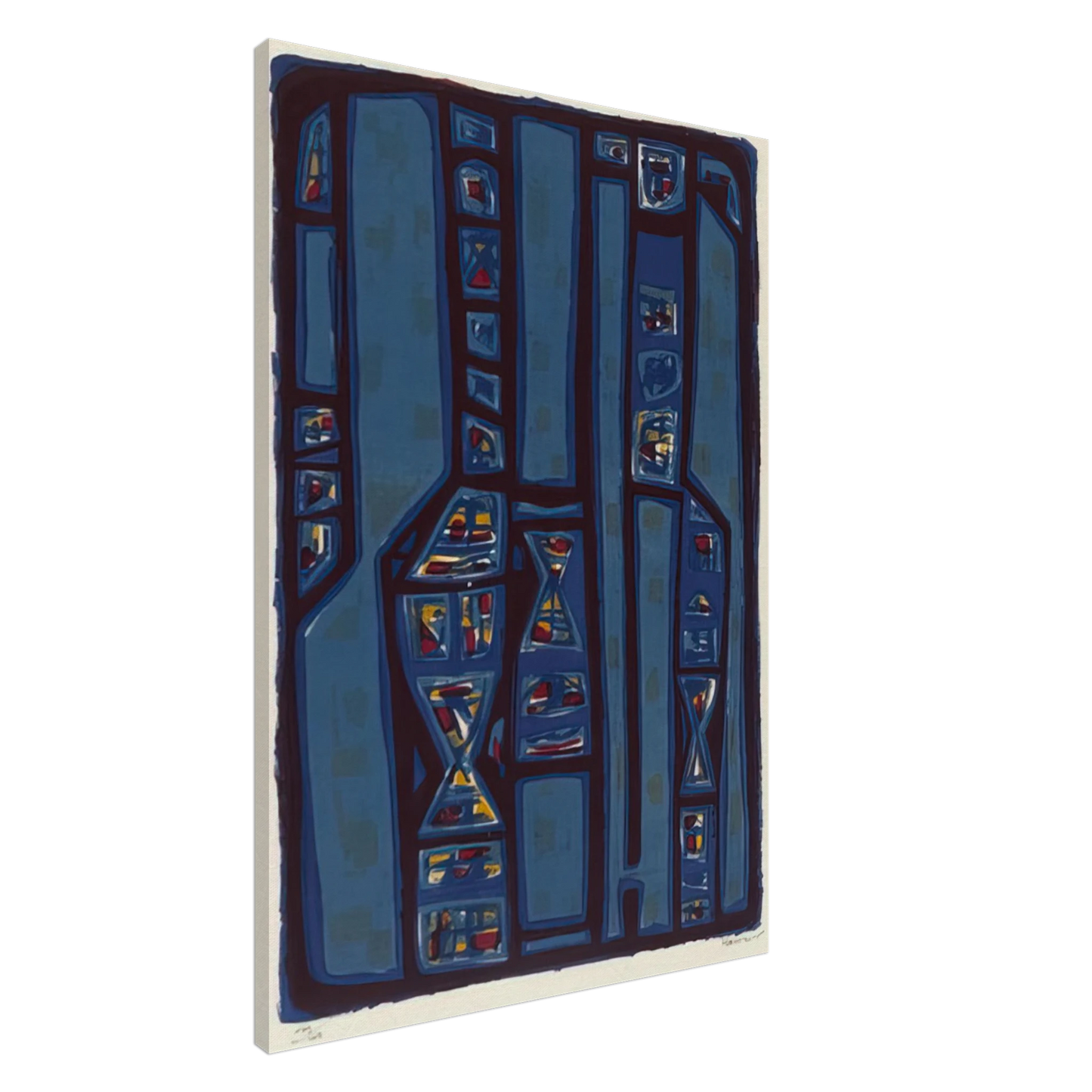 Alfred Manessier - Litanies - 1952 Canvas - 20x30 cm / 8x12 inches-canvas