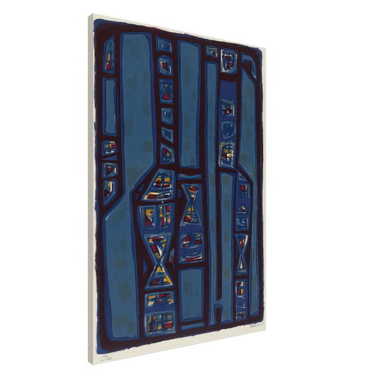 Alfred Manessier - Litanies - 1952 Canvas - 20x30 cm / 8x12 inches-canvas