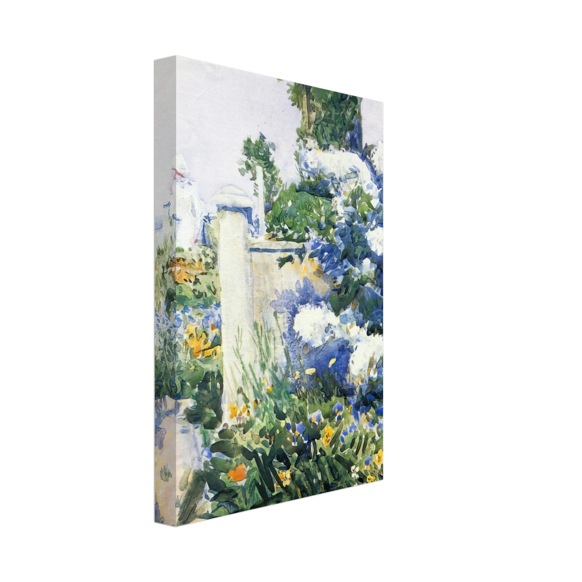 Childe Hassam - Garden by the Sea, Isles of Shoals Canvas - 40x60 cm / 16x24 inches-canvas