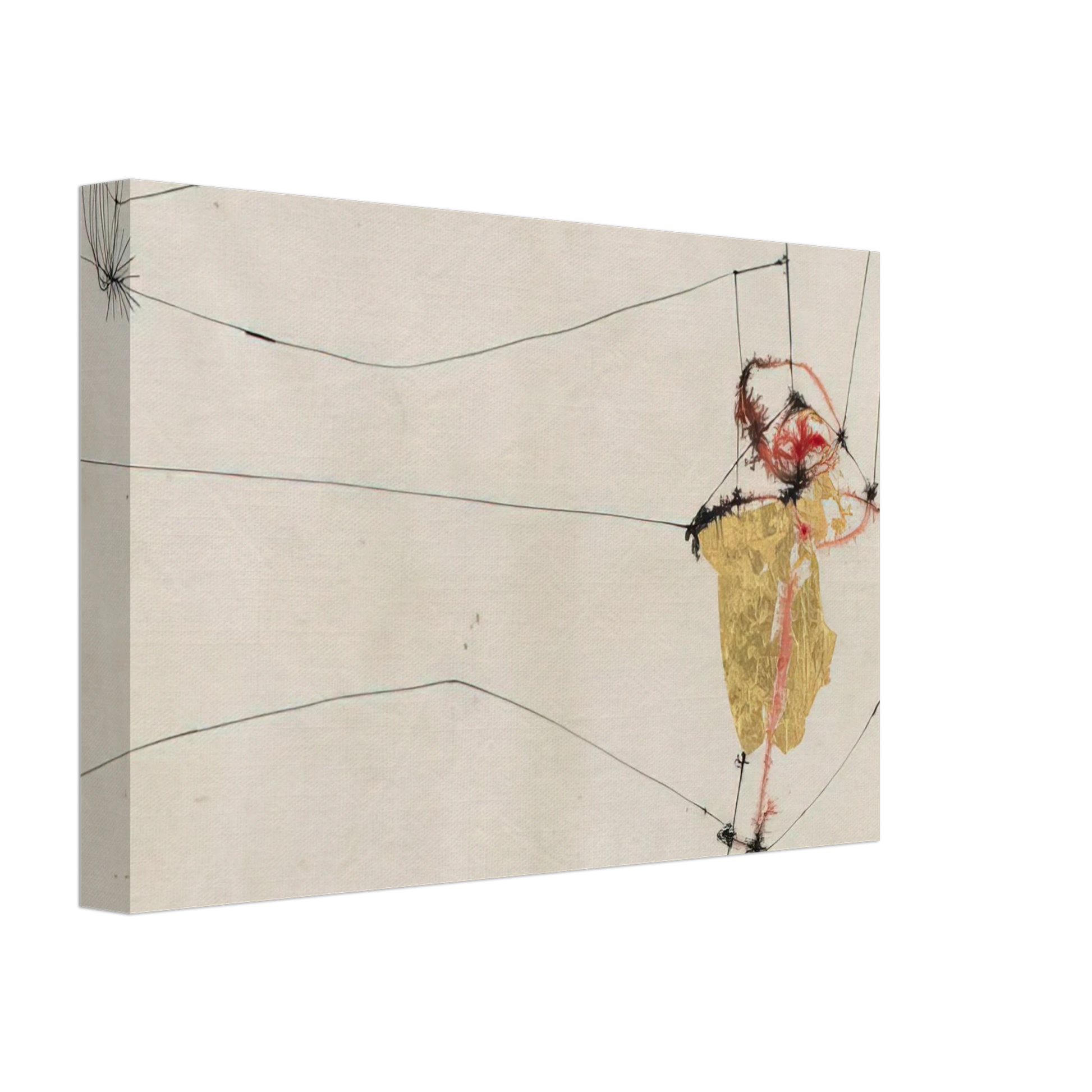 Alberto Burri - Cover for 17 variazioni su temi proposti per una pura ideologia fonetica - 1955 Canvas - 40x60 cm / 16x24 inches-canvas