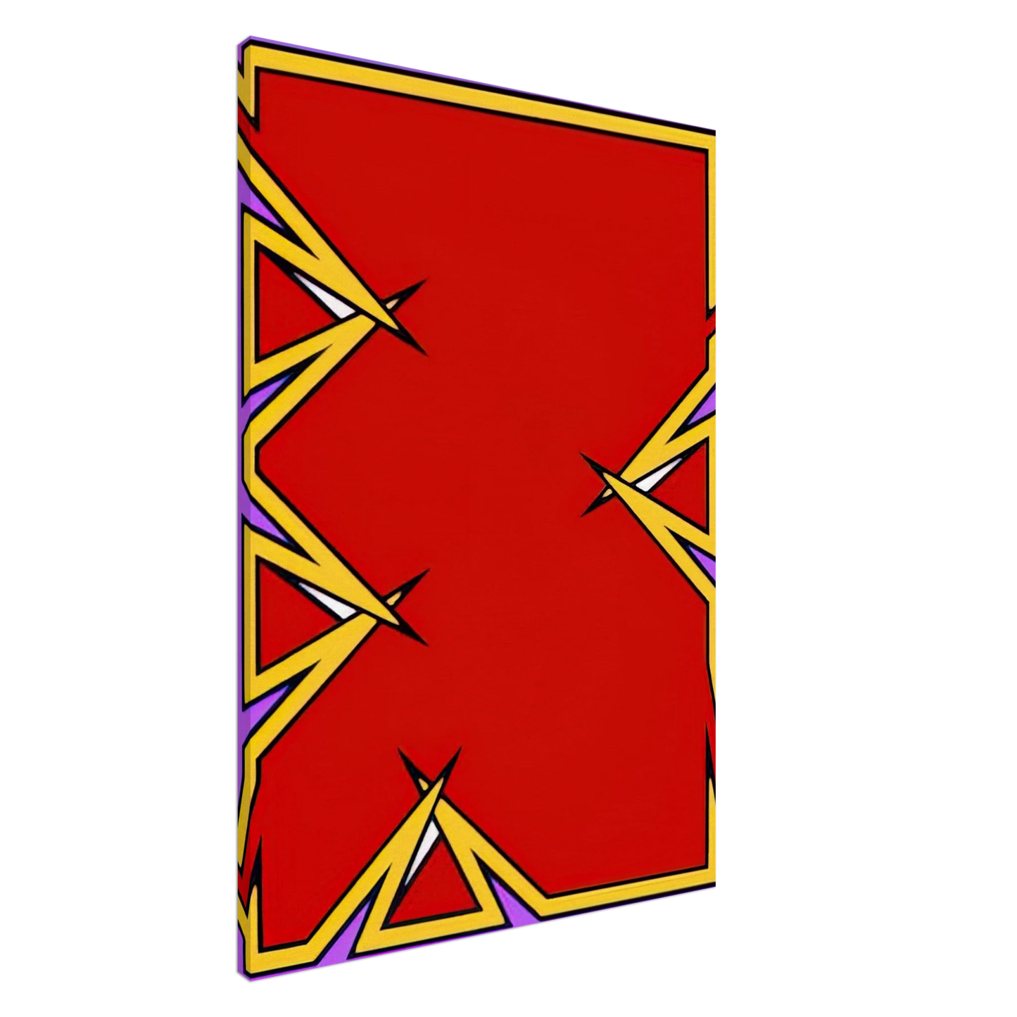 Nicholas Krushenick - Boston Tea Party - 1975 Canvas - 20x30 cm / 8x12 inches-canvas