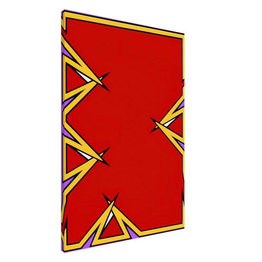 Nicholas Krushenick - Boston Tea Party - 1975 Canvas - 20x30 cm / 8x12 inches-canvas