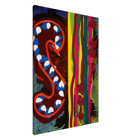 John Hoyland - Spirit Night - 18.06.98 - 1998 Canvas - 20x30 cm / 8x12 inches-canvas