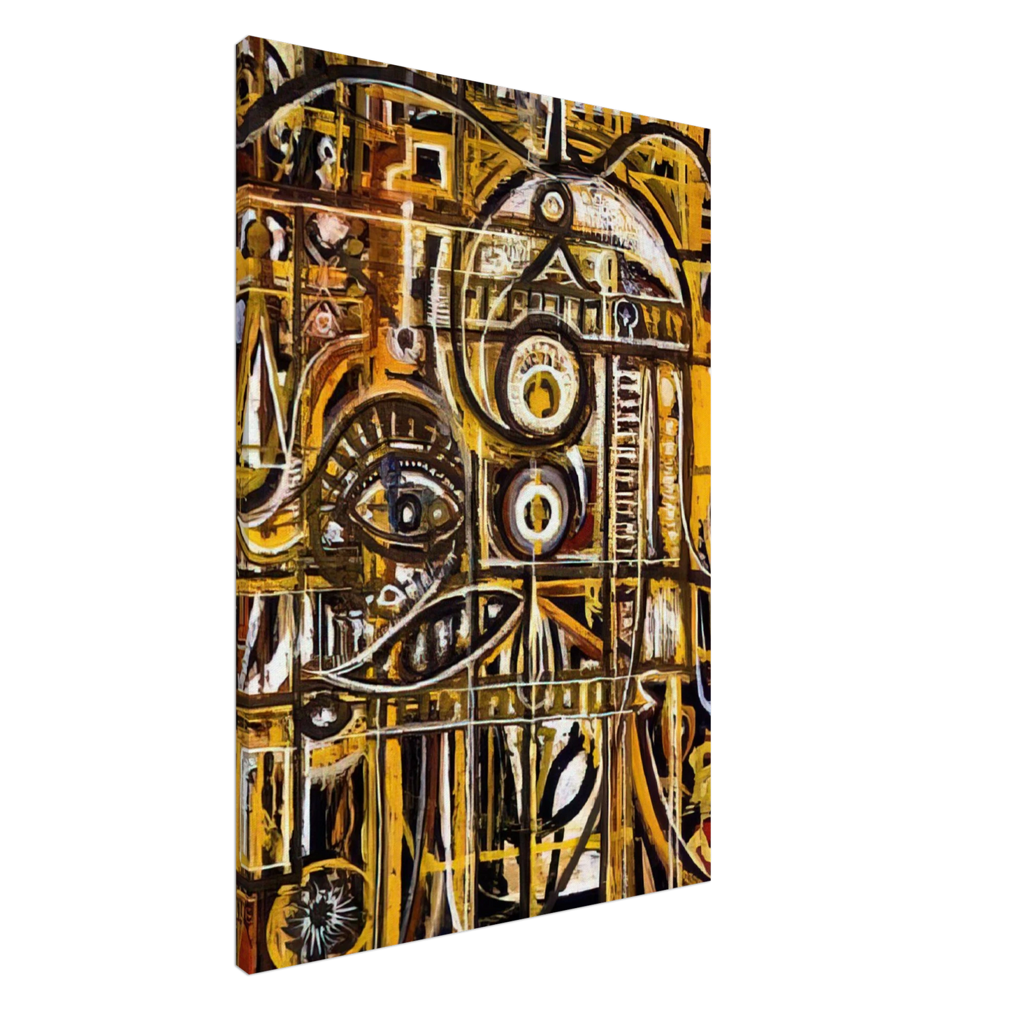 Richard Pousette-Dart - Abstract Eye - 1943 Canvas - 20x30 cm / 8x12 inches-canvas