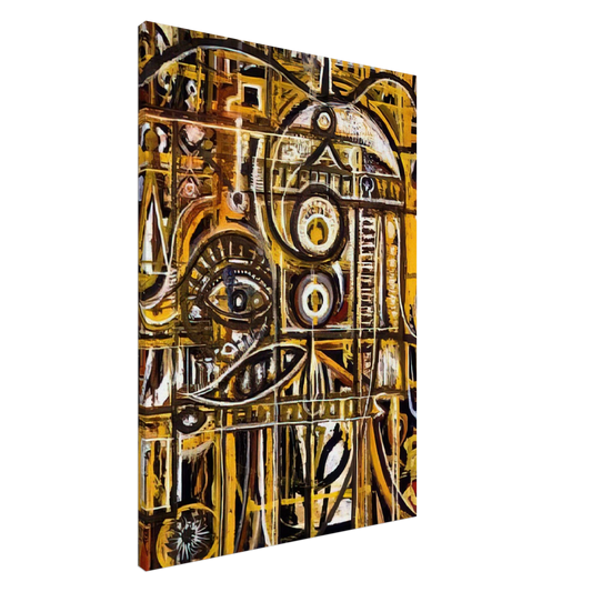 Richard Pousette-Dart - Abstract Eye - 1943 Canvas - 20x30 cm / 8x12 inches-canvas