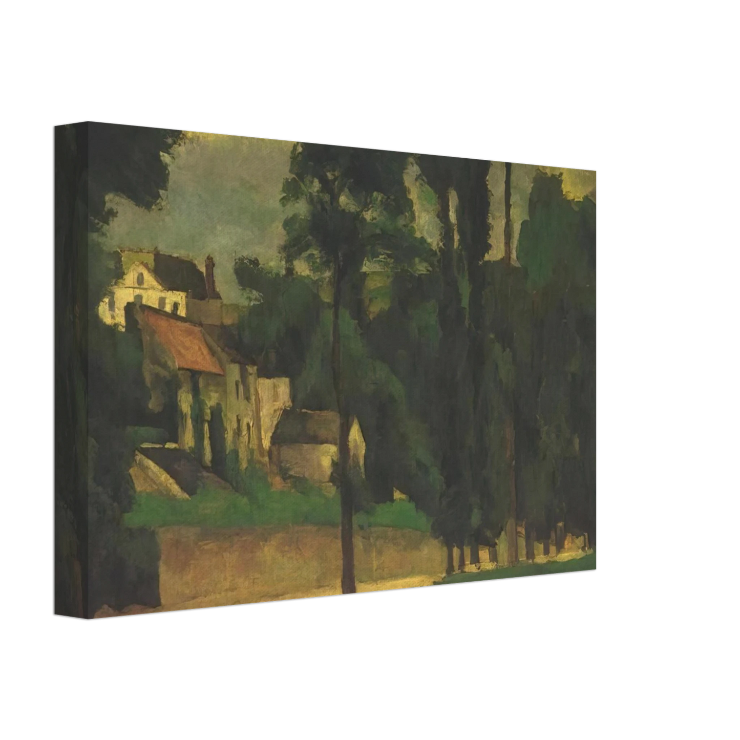 Paul Cezanne - Road at Pontoise Canvas - 70x100 cm / 28x40 inches-canvas