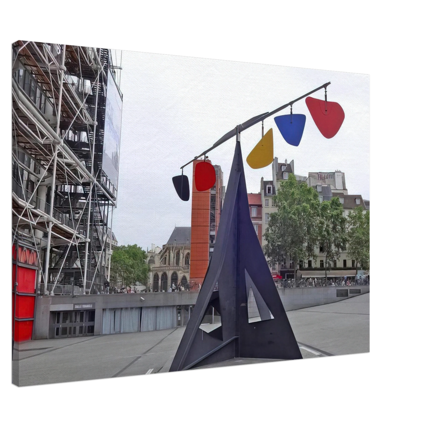 Alexander Calder - HORIZONTAL 1974 Canvas - 20x30 cm / 8x12 inches-canvas