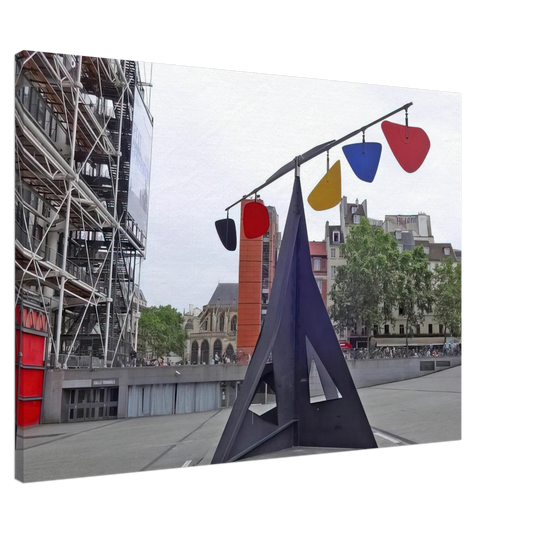 Alexander Calder - HORIZONTAL 1974 Canvas - 20x30 cm / 8x12 inches-canvas