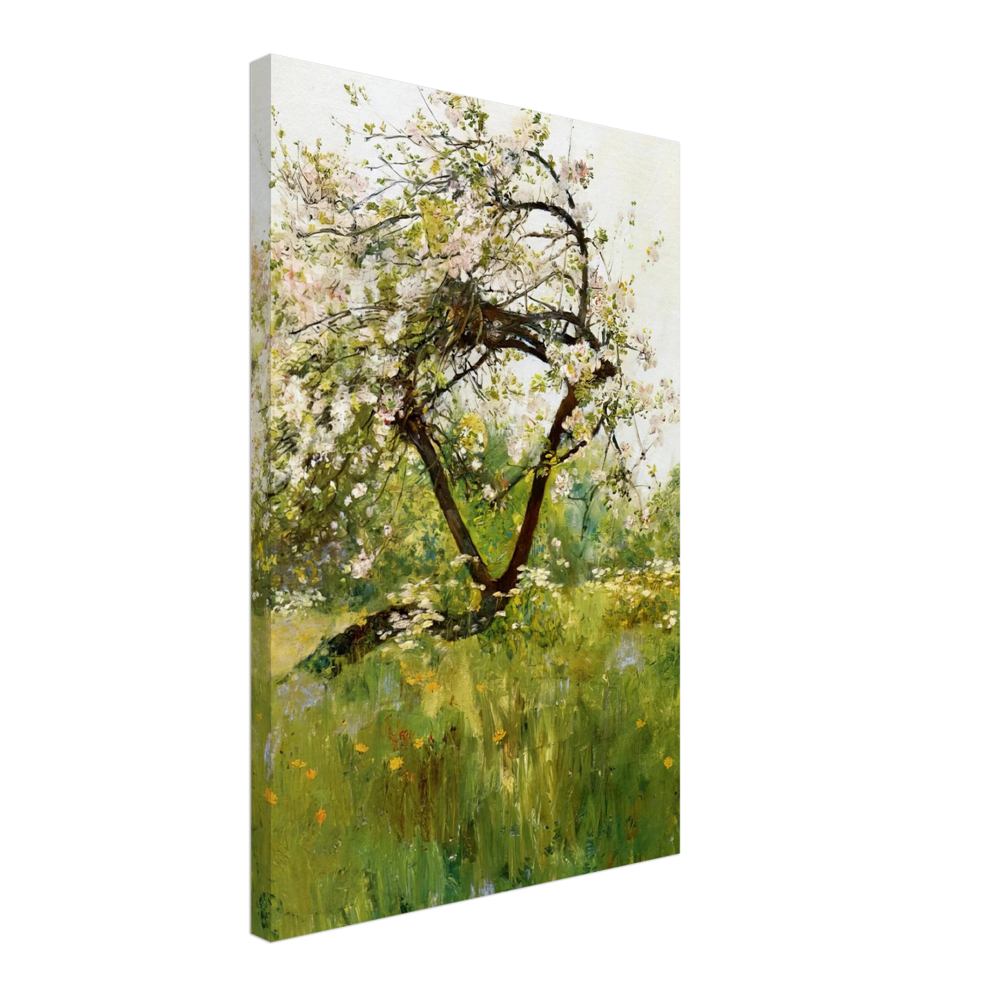 Childe Hassam - Peach Blossoms - Villiers-le-Bel Canvas - 70x100 cm / 28x40 inches-canvas