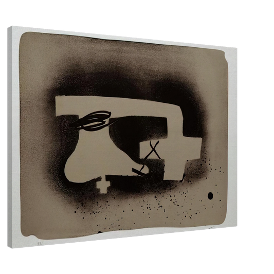 Antoni Tapies - ERINNERUNGEN I 1988 Canvas - 20x30 cm / 8x12 inches-canvas