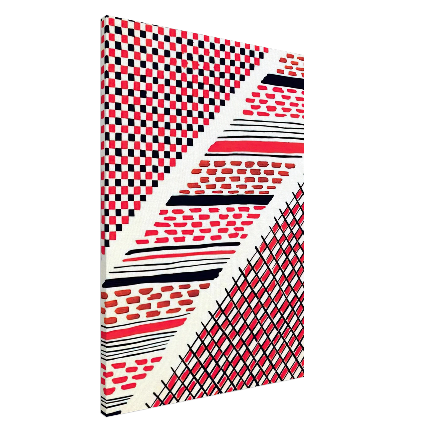 Sonia Delaunay - COMPOSITION 13 Canvas - 20x30 cm / 8x12 inches-canvas