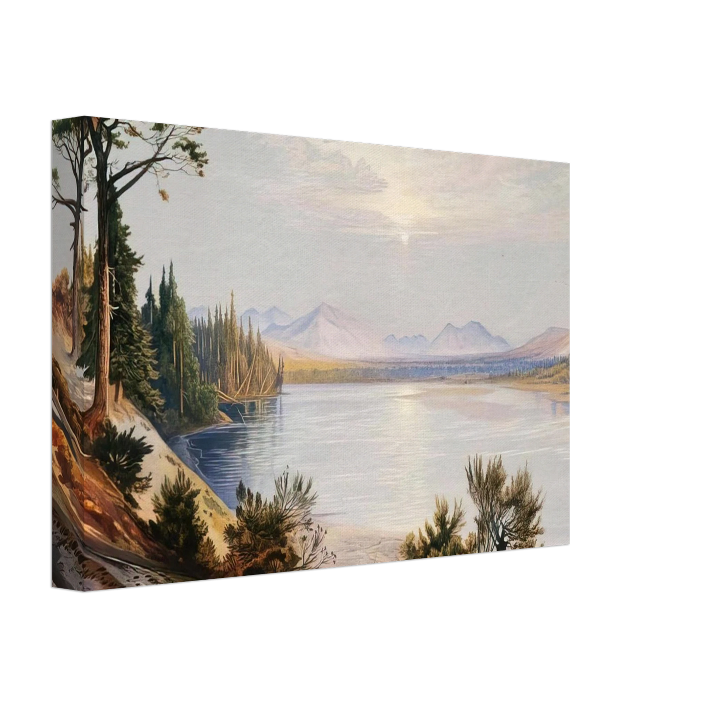 Thomas Moran - Head of Yellowstone River Canvas - 70x100 cm / 28x40 inches-canvas