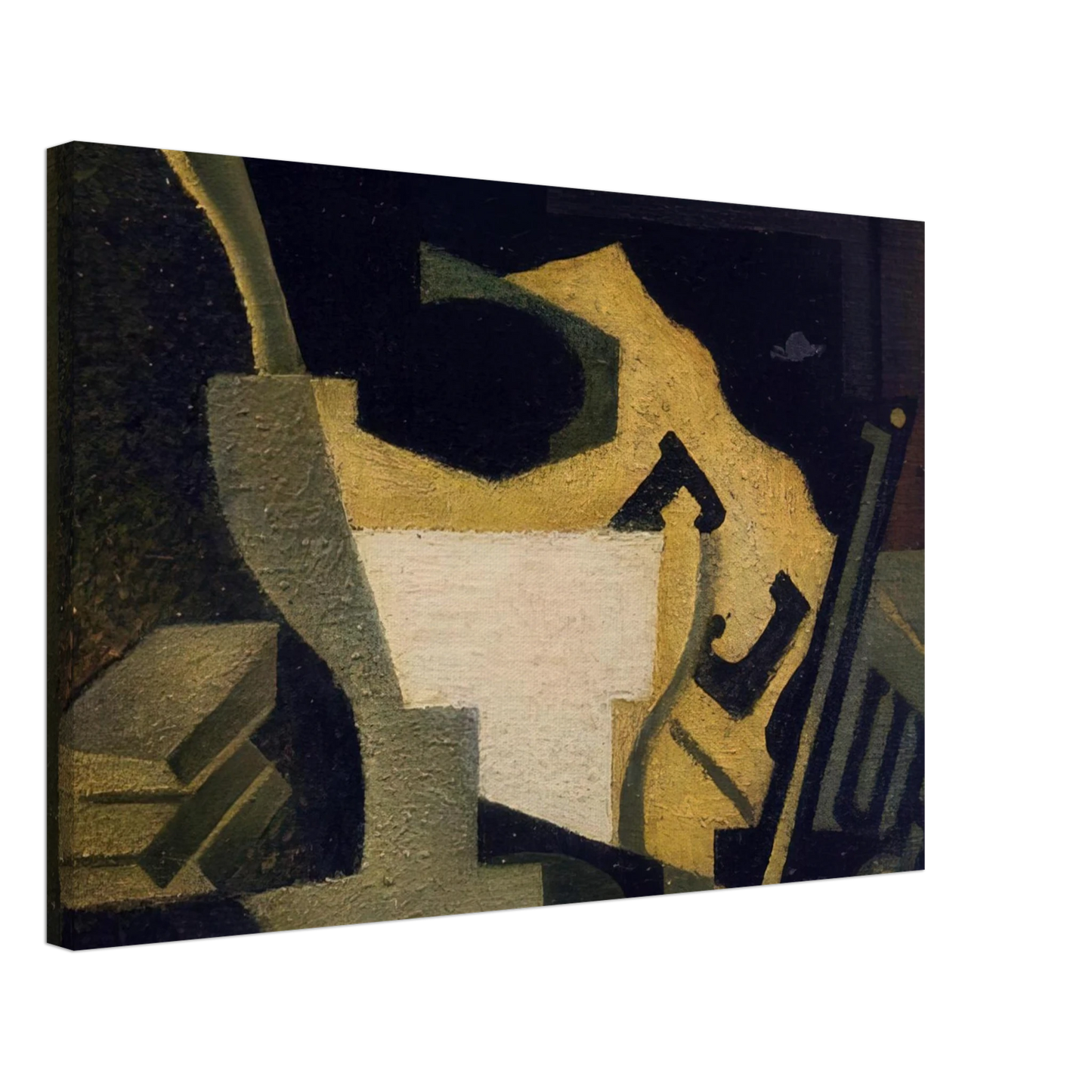 Juan Gris - STILL LIFE WITH NEWSPAPER 1918 Canvas - 40x60 cm / 16x24 inches-canvas