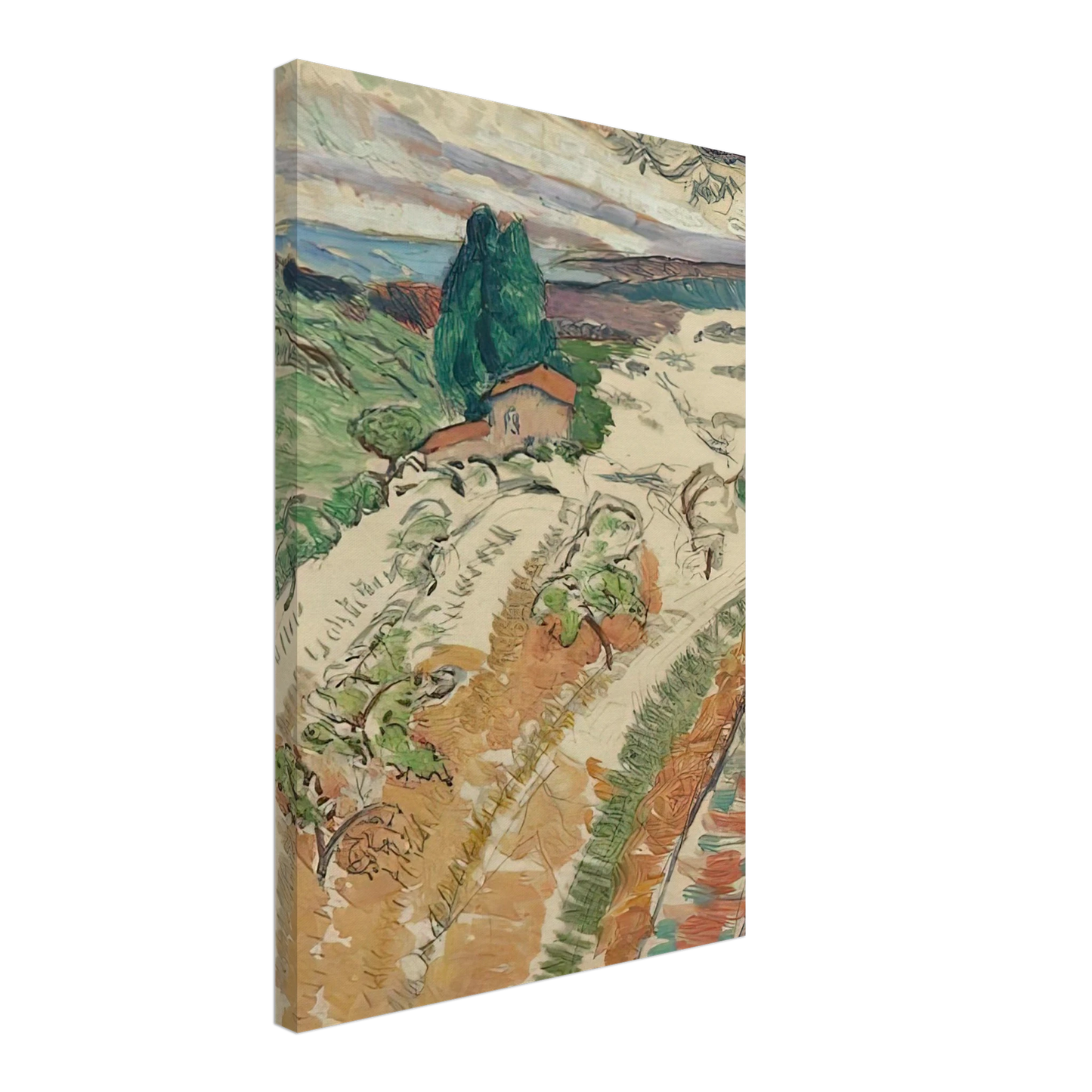 Henri Matisse - PAYSAGE ST TROPEZ 1904 Canvas - 70x100 cm / 28x40 inches-canvas