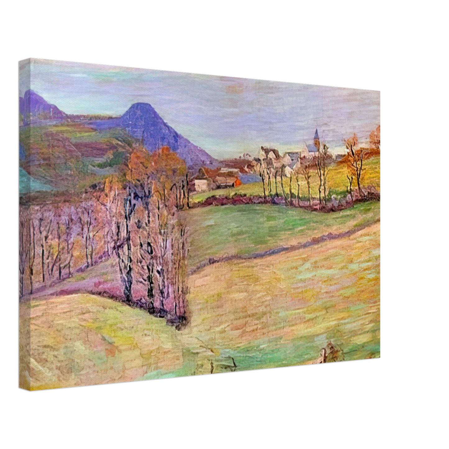 Armand Guillaumin - View of Saint-Sauves Canvas - 70x100 cm / 28x40 inches-canvas