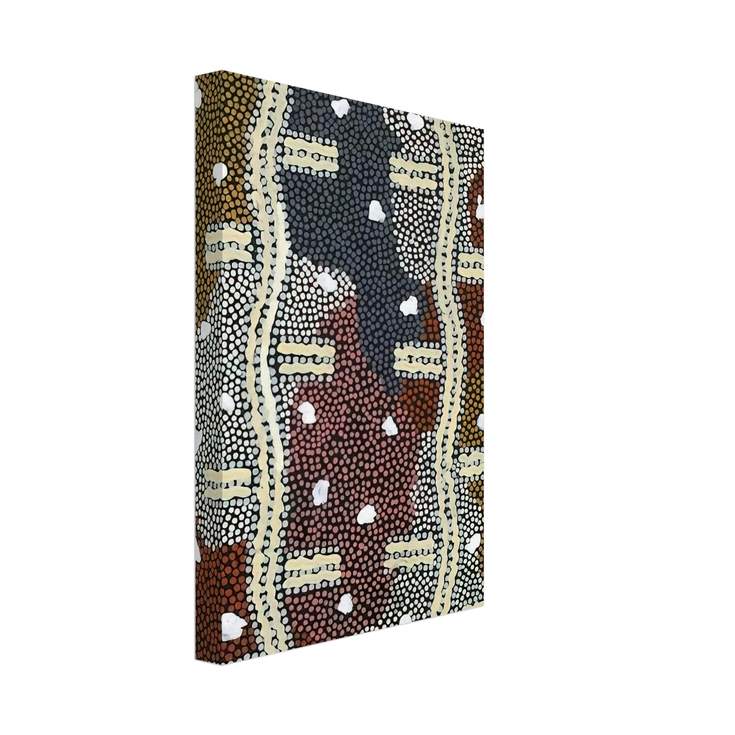 Clifford Possum Tjapaltjarri - Reve Eclair A Mont Wedge - 1994 Canvas - 70x100 cm / 28x40 inches-canvas