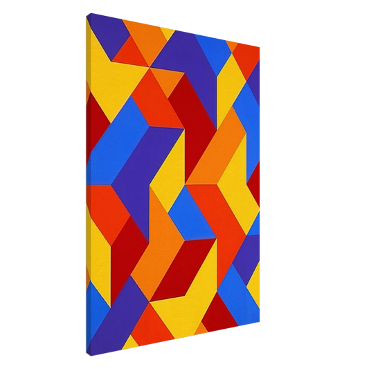 Karl Benjamin - #3 - 1969 Canvas - 20x30 cm / 8x12 inches-canvas