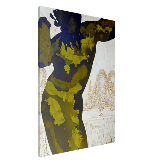 Salvador Dali - ET POST BUCCELLAM INTROIVIT IN EUM SATANAS PSALMS 40 10 1964 Canvas - 20x30 cm / 8x12 inches-canvas