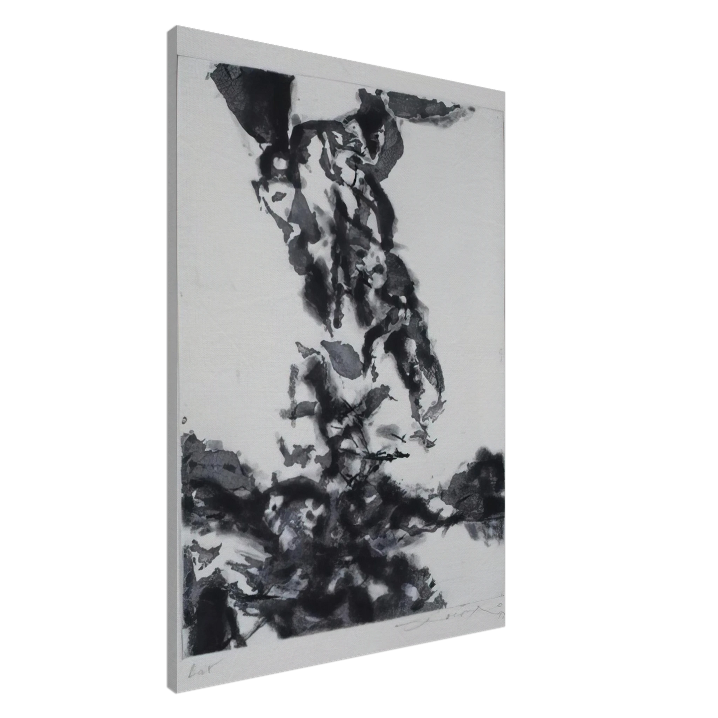 Zao Wou-Ki - THE PROPHET 1992 Canvas - 20x30 cm / 8x12 inches-canvas