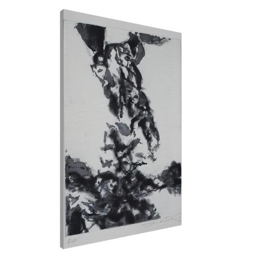 Zao Wou-Ki - THE PROPHET 1992 Canvas - 20x30 cm / 8x12 inches-canvas