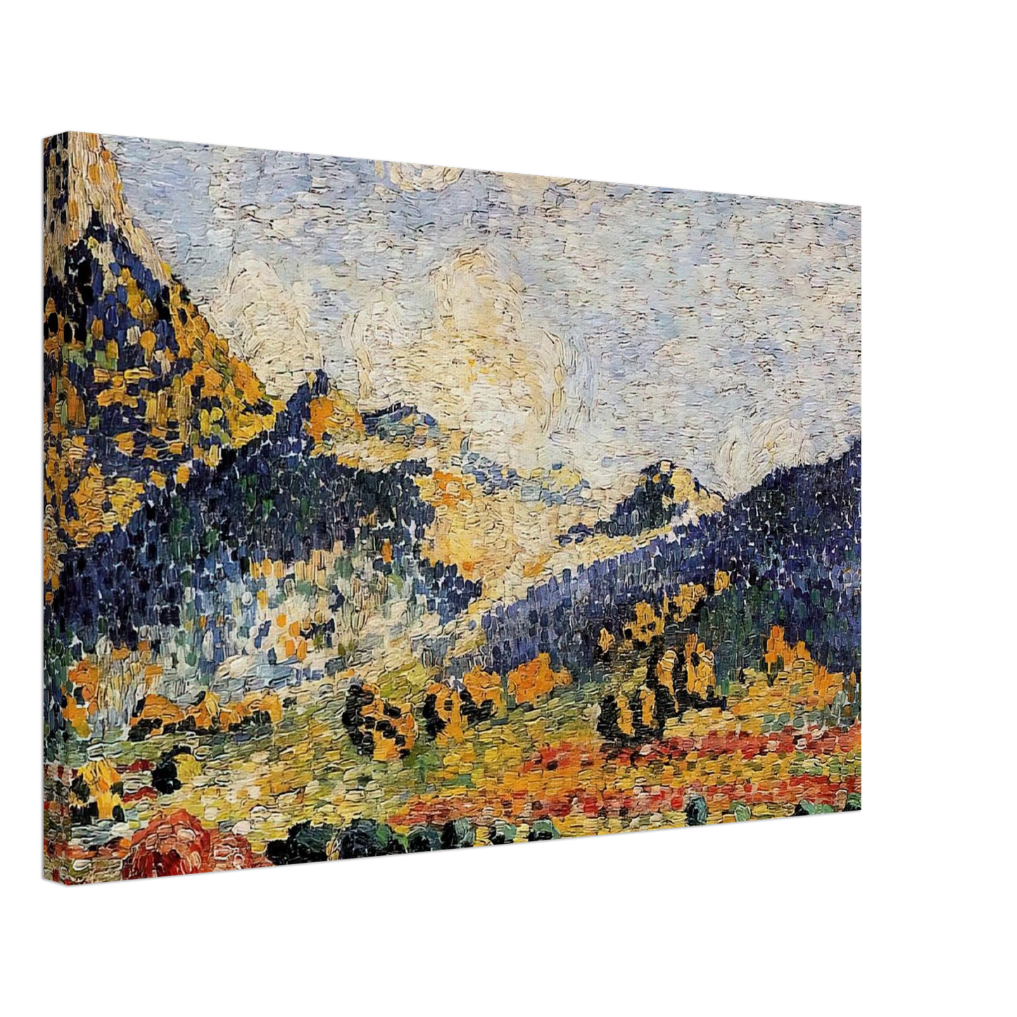 Henri-Edmond Cross - Les Petits, Montagnes Mauresques Canvas - 70x100 cm / 28x40 inches-canvas