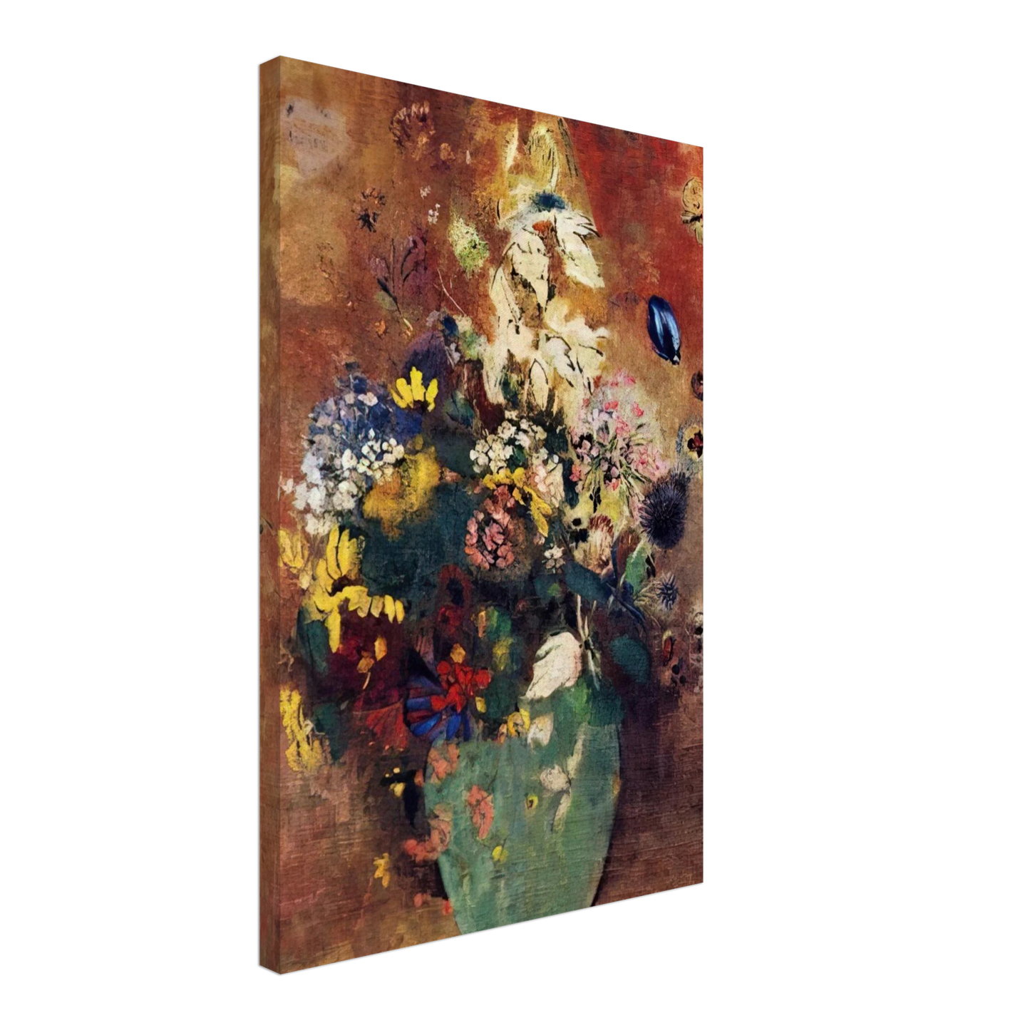Odilon Redon - GREEN VASE Canvas - 40x60 cm / 16x24 inches-canvas
