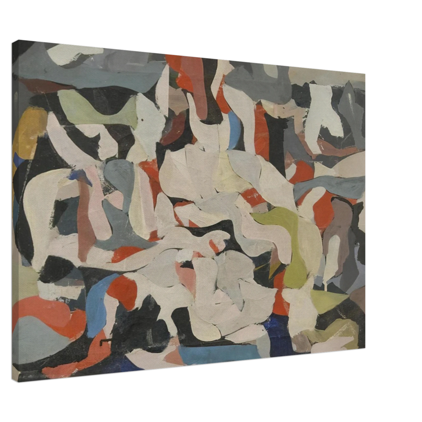 Robert Goodnough - Untitled - Abstract Expressionism Canvas - 20x30 cm / 8x12 inches-canvas