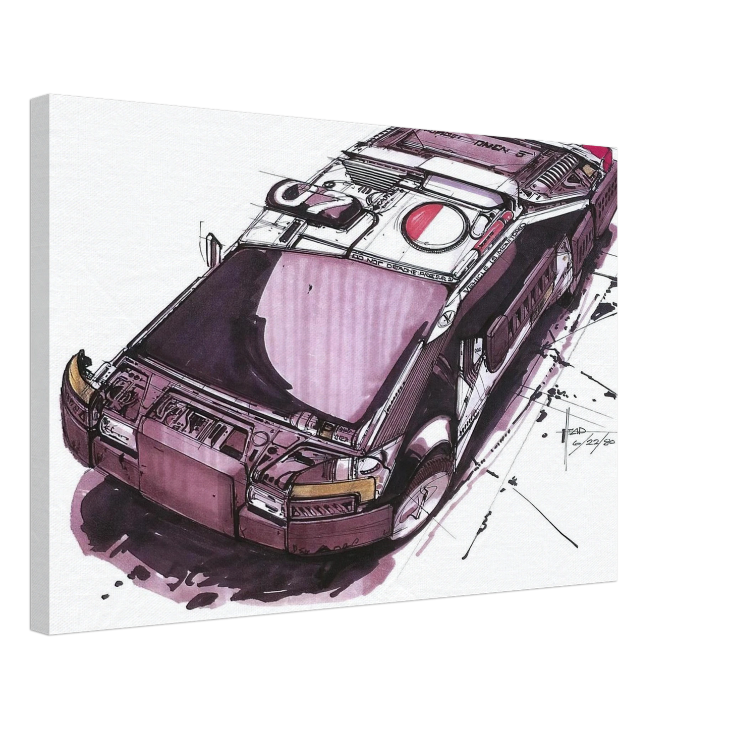 Syd Mead - Syd Mead Canvas - 40x60 cm / 16x24 inches-canvas