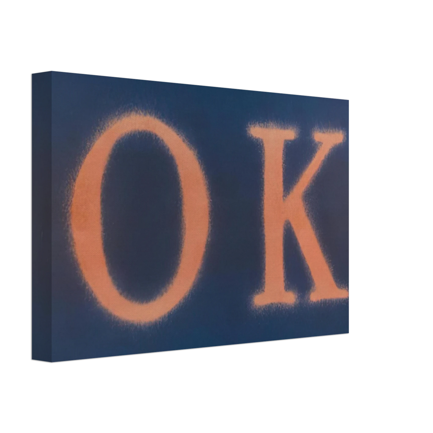 Edward Ruscha - OK STATE I 1990 Canvas - 70x100 cm / 28x40 inches-canvas