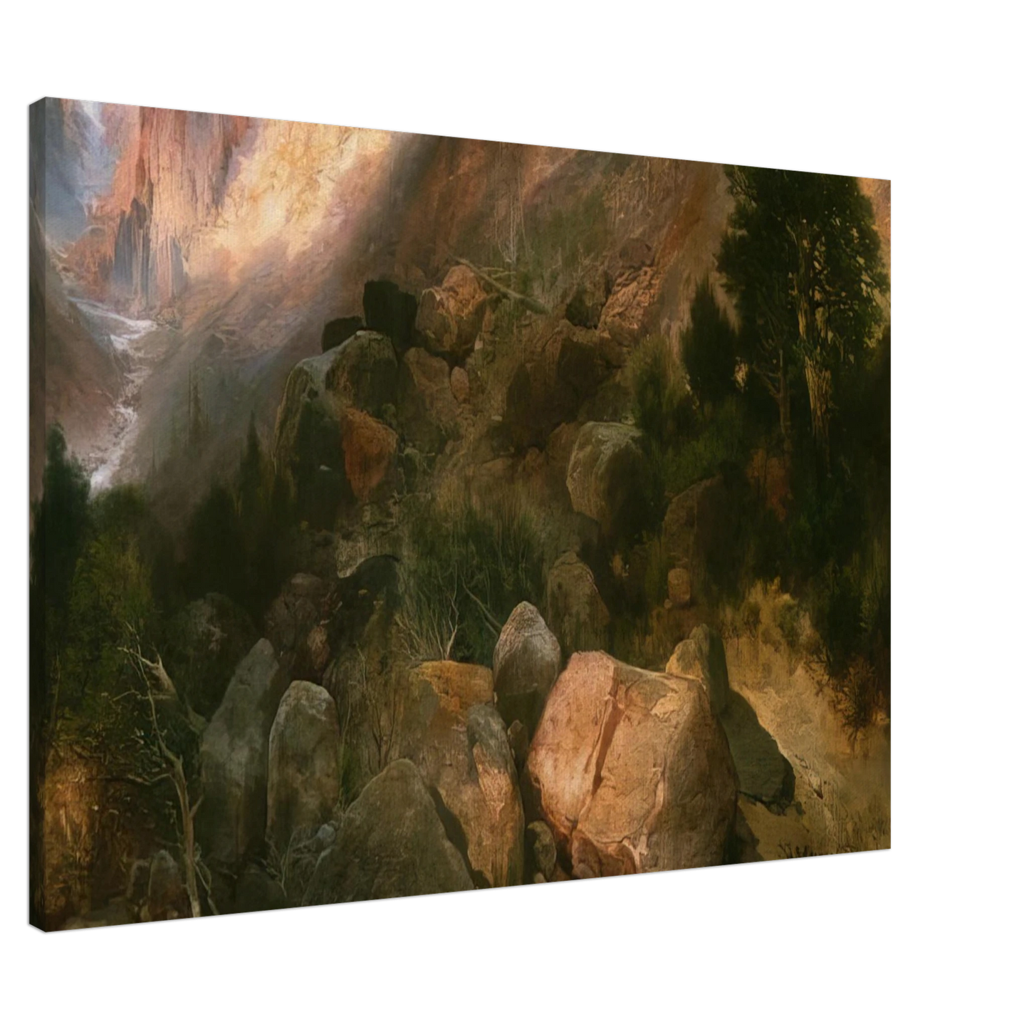 Thomas Moran - Golden Gate Yellowstone National Park Canvas - 20x30 cm / 8x12 inches-canvas