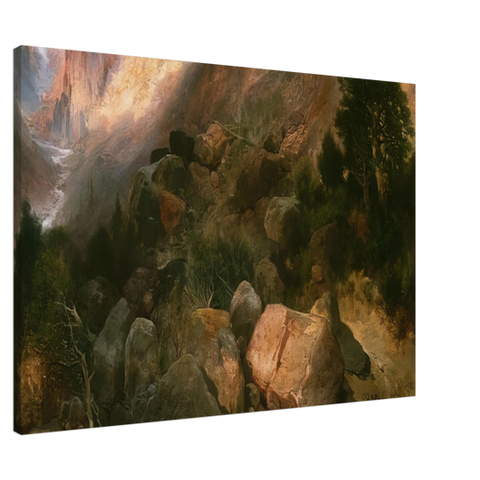 Thomas Moran - Golden Gate Yellowstone National Park Canvas - 20x30 cm / 8x12 inches-canvas