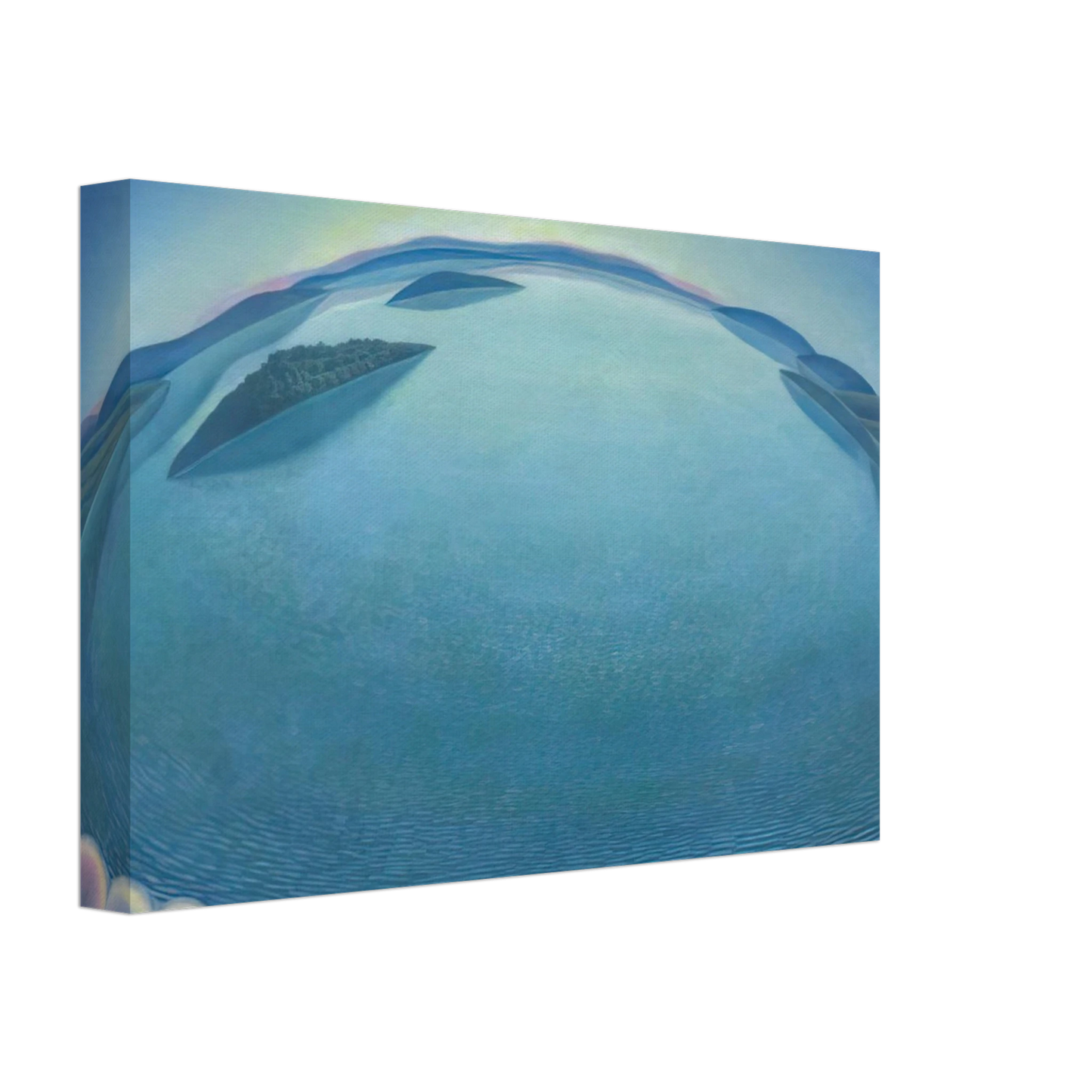 Gerardo Dottori - Lago-alba - 1942 Canvas - 40x60 cm / 16x24 inches-canvas