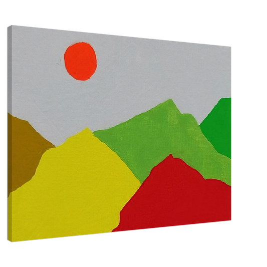 Etel Adnan - Untitled - 2013 Canvas - 20x30 cm / 8x12 inches-canvas